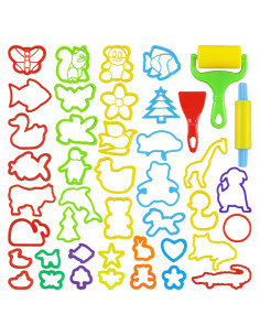 Kit de Herramientas de Masa LanMa 43 Piezas Animales