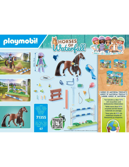 Caballos de Waterfall PLAYMOBIL 71355 - Set de Salto Ecuestre