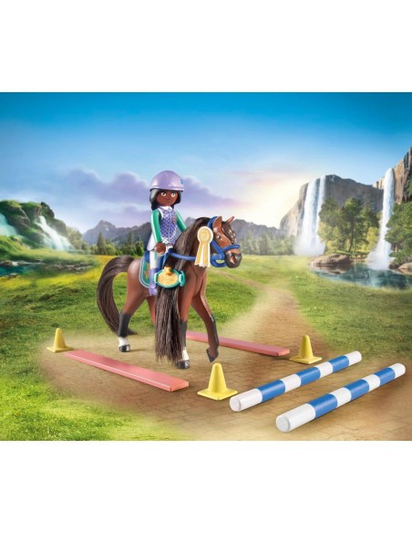 Caballos de Waterfall PLAYMOBIL 71355 - Set de Salto Ecuestre