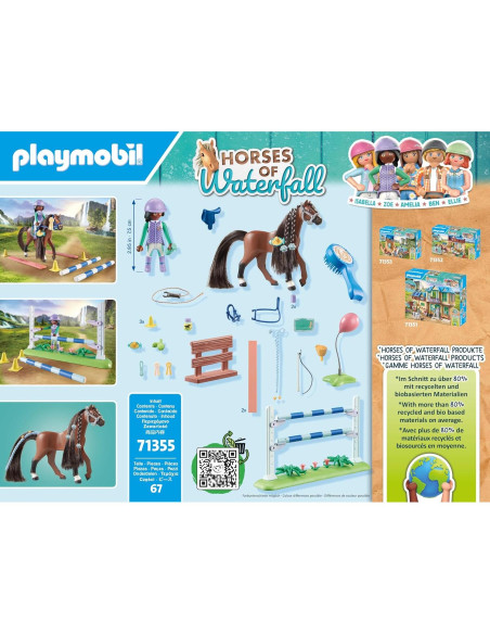 Caballos de Waterfall PLAYMOBIL 71355 - Set de Salto Ecuestre
