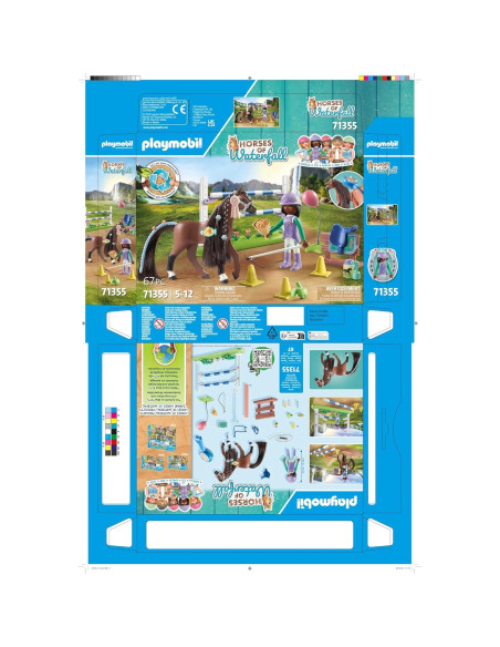 Caballos de Waterfall PLAYMOBIL 71355 - Set de Salto Ecuestre
