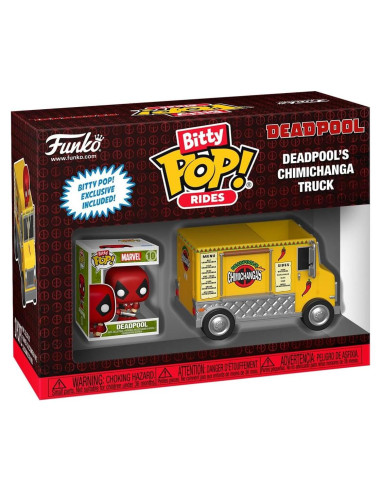 Funko Pop Bitty Ride Marvel Deadpool y Camión Chimichanga