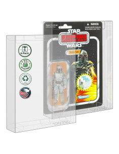 MALKO 6 Pack Protector para Figuras de 9.53 cm - Plástico 0.5 mm