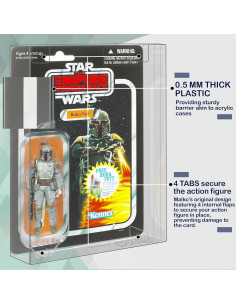 MALKO 6 Pack Protector para Figuras de 9.53 cm - Plástico 0.5 mm 2