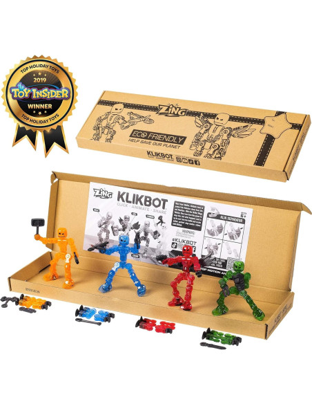 Klikbot Zing Serie 1 Héroes 4 Figuras Poseables 0.20 kg