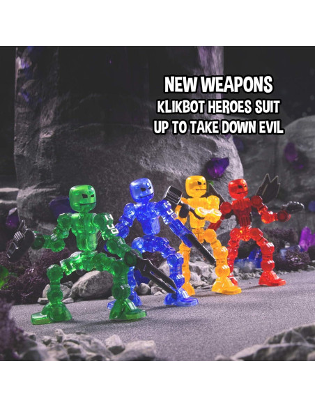 Klikbot Zing Serie 1 Héroes 4 Figuras Poseables 0.20 kg