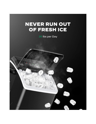 Máquina de Hielo Marsail MSIM27B, 11.79 kg/día, Compacta