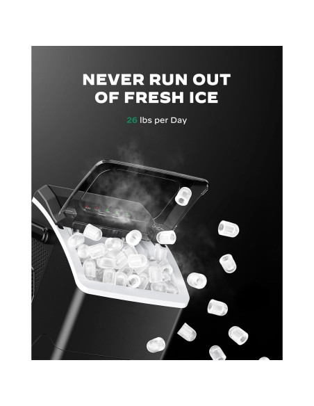 Máquina de Hielo Marsail MSIM27B, 11.79 kg/día, Compacta