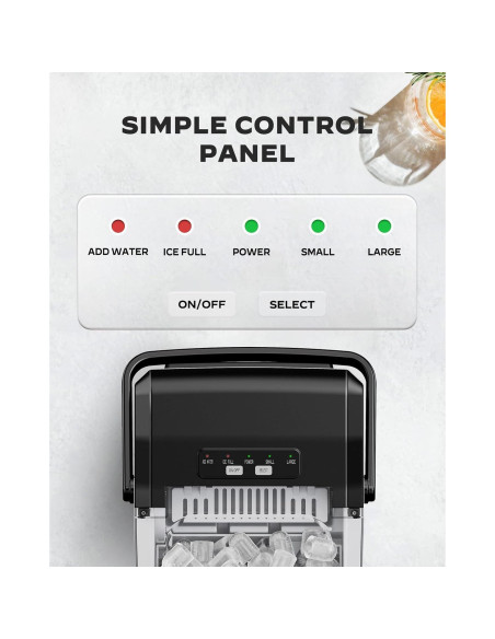 Máquina de Hielo Marsail MSIM27B, 11.79 kg/día, Compacta