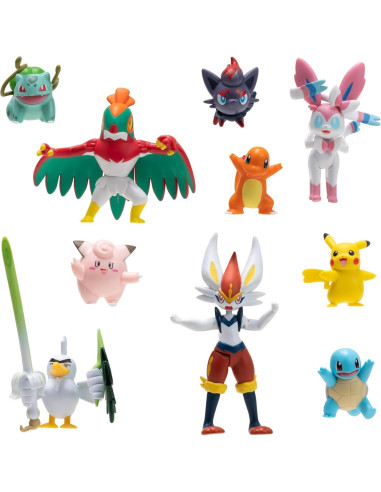 Paquete de Figuras de Batalla Pokémon Jazwares 10 Piezas