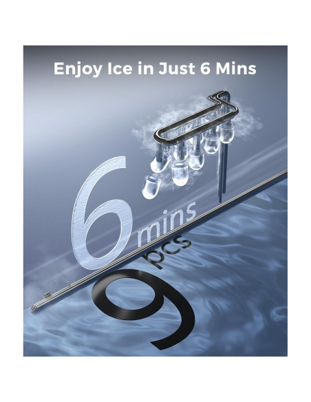 Máquina de Hielo Ecozy IM-BS260C 9 Cubos en 6 Minutos Máquina de Hielo Ecozy IM-BS260C 9 Cubos en 6 Minutos