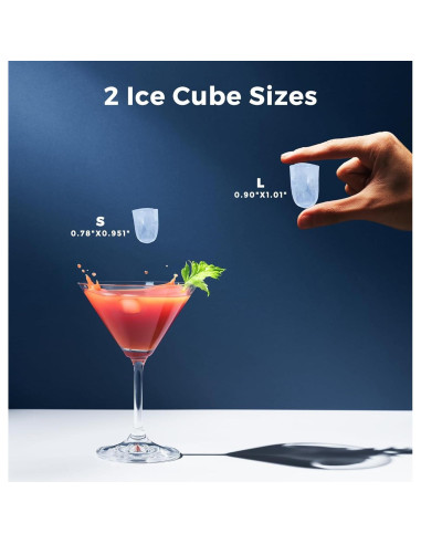 Máquina de Hielo Ecozy IM-BS260C 9 Cubos en 6 Minutos