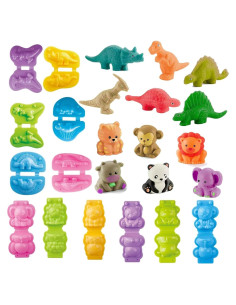 Set de Arcilla Yiklucg 12 Moldes Dinosaurios y Animales