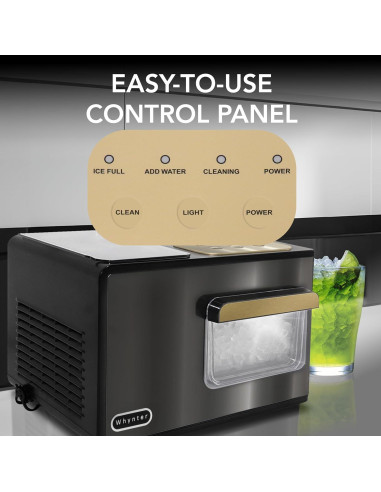 Fabricador de Hielo Nugget Whynter IBX-388BG 18kg Autolimpiante