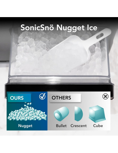 Fabricador de Hielo Nugget Whynter IBX-388BG 18kg Autolimpiante