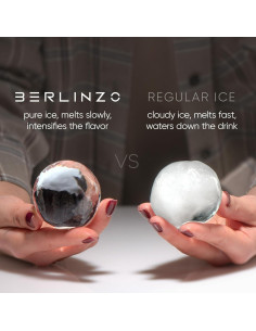 Fabricador de Bolas de Hielo Berlinzo - 8 Esferas Cristalinas 2