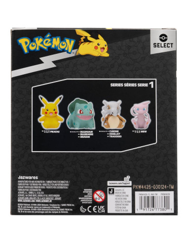 Figura de Vinilo Mew Pokémon Jazwares 10 cm Detalles Auténticos