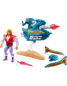 Vehículo Battle Skysled MOTU Mattel con figura Príncipe Adam 2