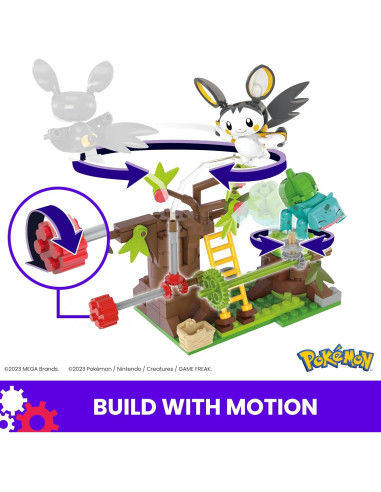 Set de Construcción Pokémon MEGA Emolga y Bulbasaur 194 Piezas