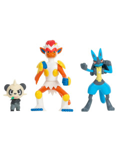 Paquete de Figuras de Batalla Pokémon 3 Pack - Jazwares