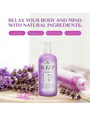 Loción Corporal de Sueño Pure Relief 453.6 g - Lavanda y Coco