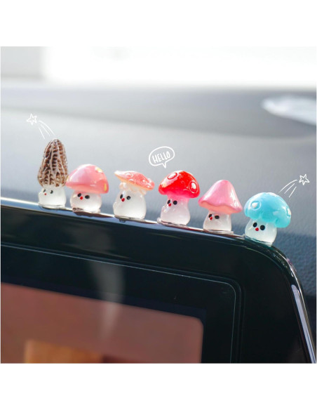 Adornos Luminiscentes SuperKaKa para Espejo Retrovisor - Set 6 Piezas