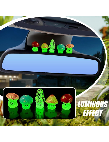 Adornos Luminiscentes SuperKaKa para Espejo Retrovisor - Set 6 Piezas