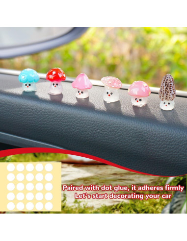 Adornos Luminiscentes SuperKaKa para Espejo Retrovisor - Set 6 Piezas