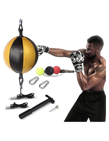 Bolsa de Boxeo Doble Extremo HUICHAI 20cm - Conjunto Completo