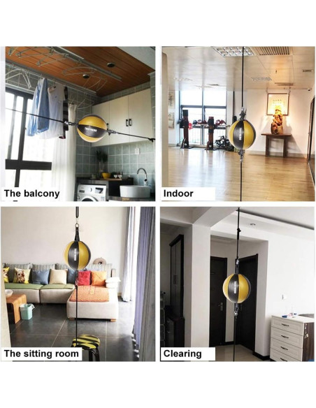 Bolsa de Boxeo Doble Extremo HUICHAI 20cm - Conjunto Completo Bolsa de Boxeo Doble Extremo HUICHAI 20cm - Conjunto Completo