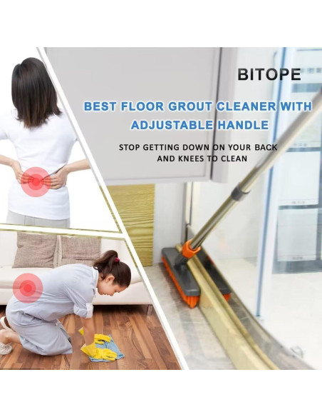 Limpiador de Juntas BITOPE con Mango Ajustable y Cabezal V Limpiador de Juntas BITOPE con Mango Ajustable y Cabezal V