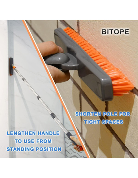 Limpiador de Juntas BITOPE con Mango Ajustable y Cabezal V Limpiador de Juntas BITOPE con Mango Ajustable y Cabezal V