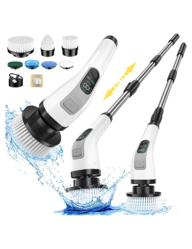 Limpiador Eléctrico Giratorio Yesayce A11 con 7 Cabezas