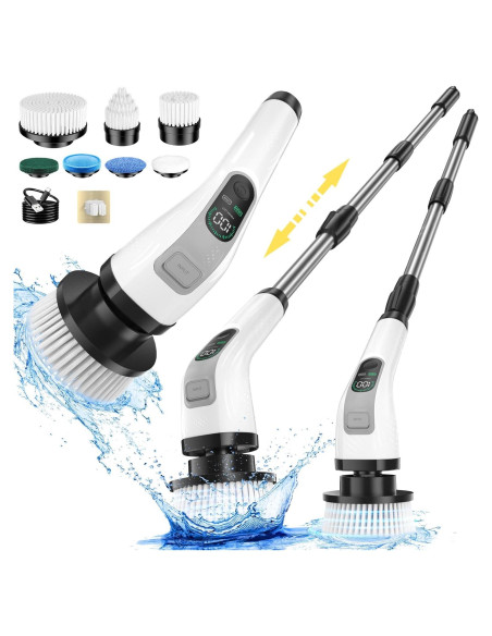 Limpiador Eléctrico Giratorio Yesayce A11 con 7 Cabezas