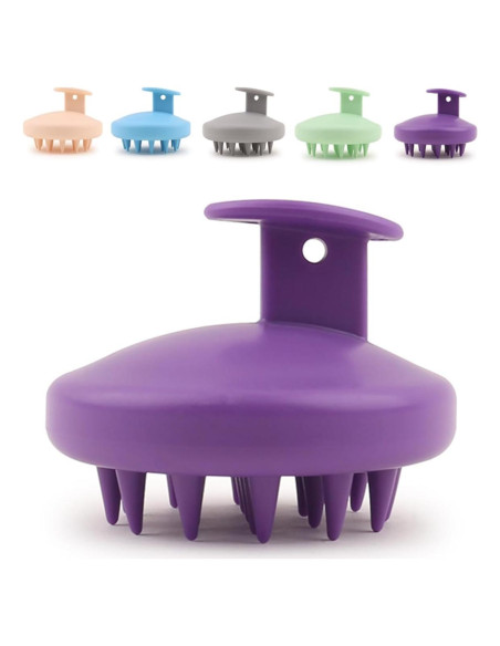 Masajeador de cuero cabelludo Inscca Morado para crecimiento Masajeador de cuero cabelludo Inscca Morado para crecimiento