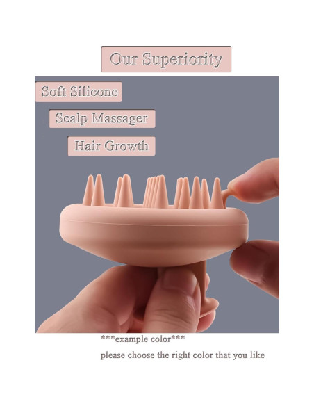 Masajeador de cuero cabelludo Inscca Morado para crecimiento Masajeador de cuero cabelludo Inscca Morado para crecimiento