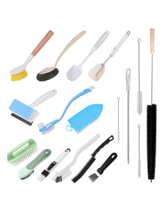 Juego de Cepillos de Limpieza KIMCHOMERSE 18 Piezas Multicolor