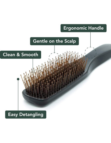 Cepillo Desenredante Uffy para Cabello Húmedo y Seco - 376 Cerdas