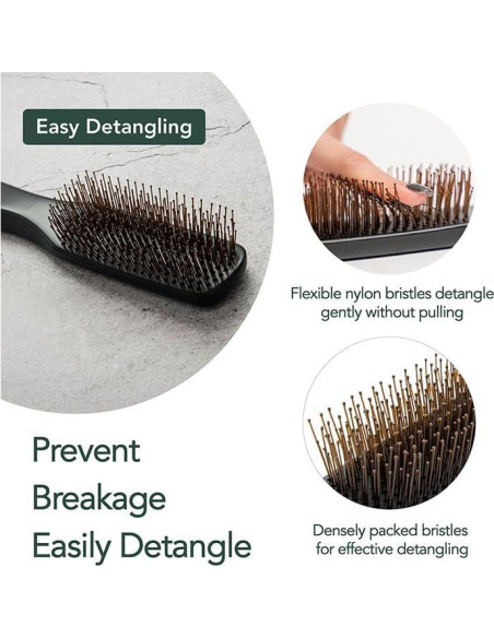 Cepillo Desenredante Uffy para Cabello Húmedo y Seco - 376 Cerdas