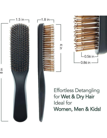 Cepillo Desenredante Uffy para Cabello Húmedo y Seco - 376 Cerdas