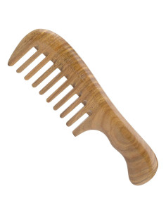 Peine de Sándalo Breezelike 18 cm Dientes Anchos Sin Frizz