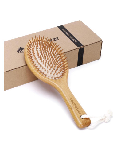 Cepillo de Bambú Combetter 23x8 cm Ecológico para Todo Cabello