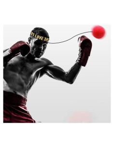 Bola de Reflexión Roja Labriciyon para Boxeo - Entrenamiento en Casa