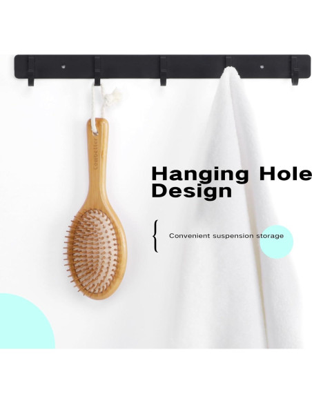 Cepillo de Bambú Combetter 23x8 cm Ecológico para Todo Cabello