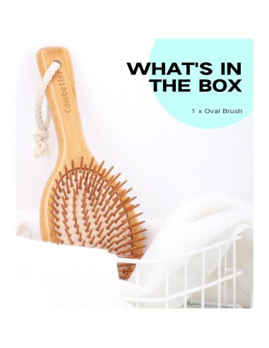 Cepillo de Bambú Combetter 23x8 cm Ecológico para Todo Cabello