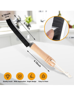 4 Piezas Cepillo de Limpieza de Grietas METSHOW 2024 2