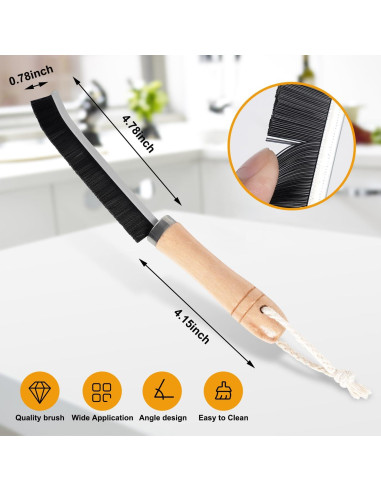 4 Piezas Cepillo de Limpieza de Grietas METSHOW 2024