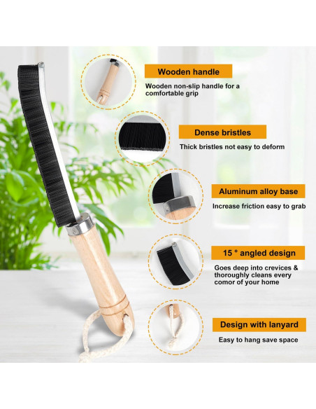 4 Piezas Cepillo de Limpieza de Grietas METSHOW 2024