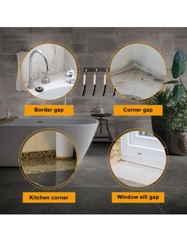 4 Piezas Cepillo de Limpieza de Grietas METSHOW 2024