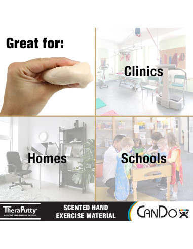 CanDo TheraPutty Masilla Aromática 4 Piezas 2oz Rehabilitación